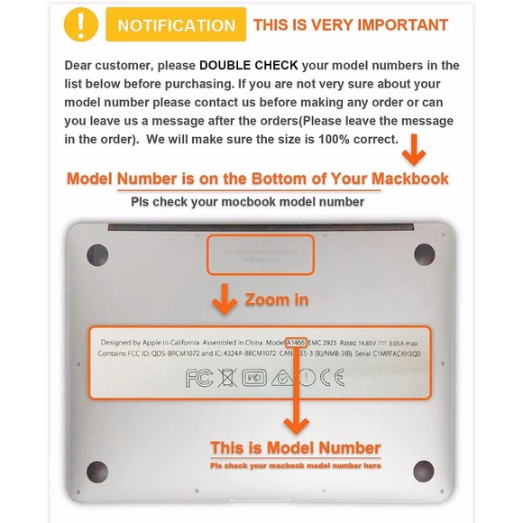 KECC Laptop Case - MacBook Pro 13" (2020/2019/2018/2017/2016) Plastic Hard Shell - Picture 2 of 9